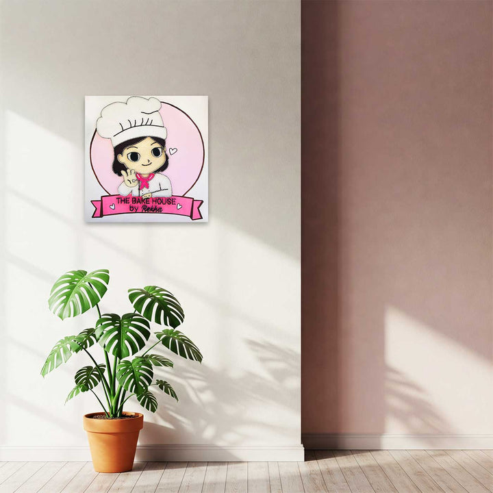Personalized Handmade String Art Pastry Chef Theme Wooden Decorative Plaque For Women