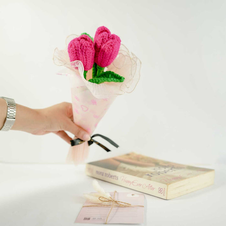 Handmade Crochet Blooms Flower Bouquet