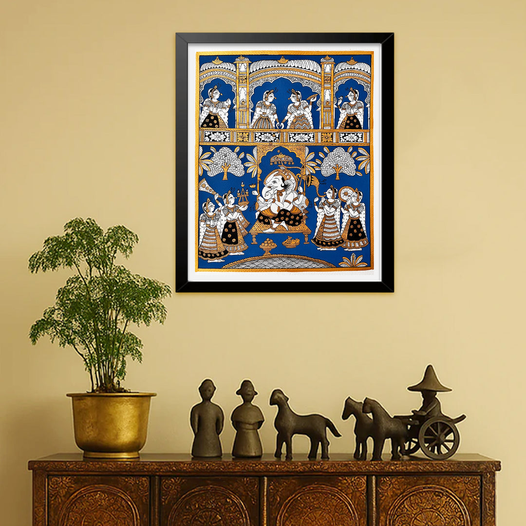 12 X 10 Inch | Ganesh Vandana Paper Phad Painting