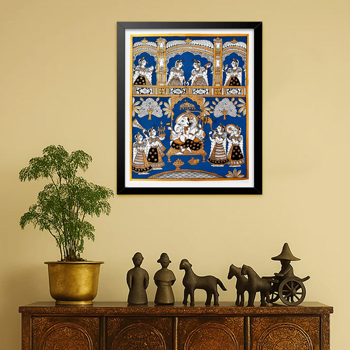 12 X 10 Inch | Ganesh Vandana Paper Phad Painting