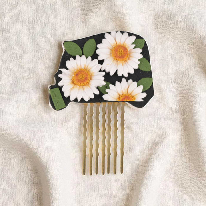 Handmade Polymer Clay Namma Ooru Auto Reversible Hair Pin