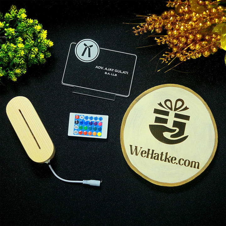 Personalized Advocate/Lawyer Theme Acrylic Name Plate