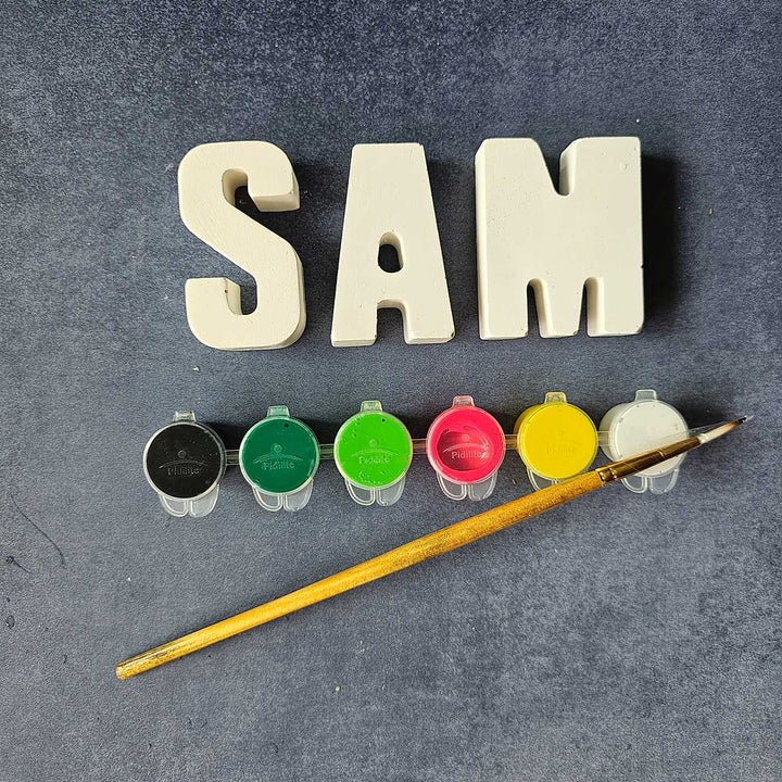 Personalized Ready to Paint Clay DIY Kit For Kids