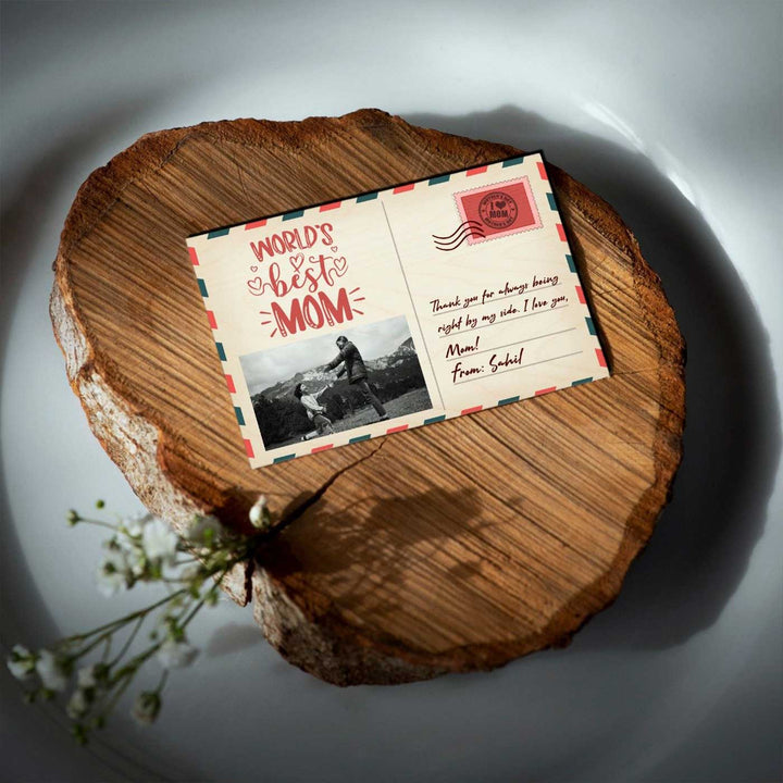 Photo Personalized Printed Postcard Theme Wooden Decorative Plaque