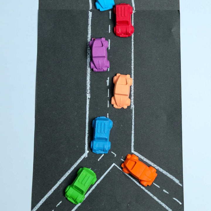 Handmade Non-Toxic Mini Cars Crayons | Set Of 8