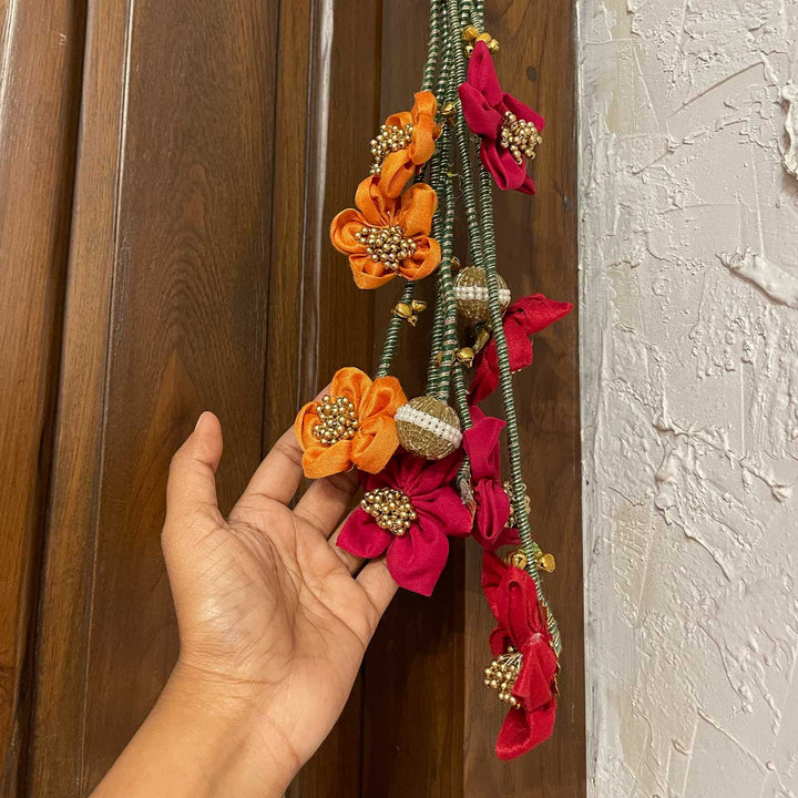Handmade Pushplata Beaded Floral Vine Banderwal Toran