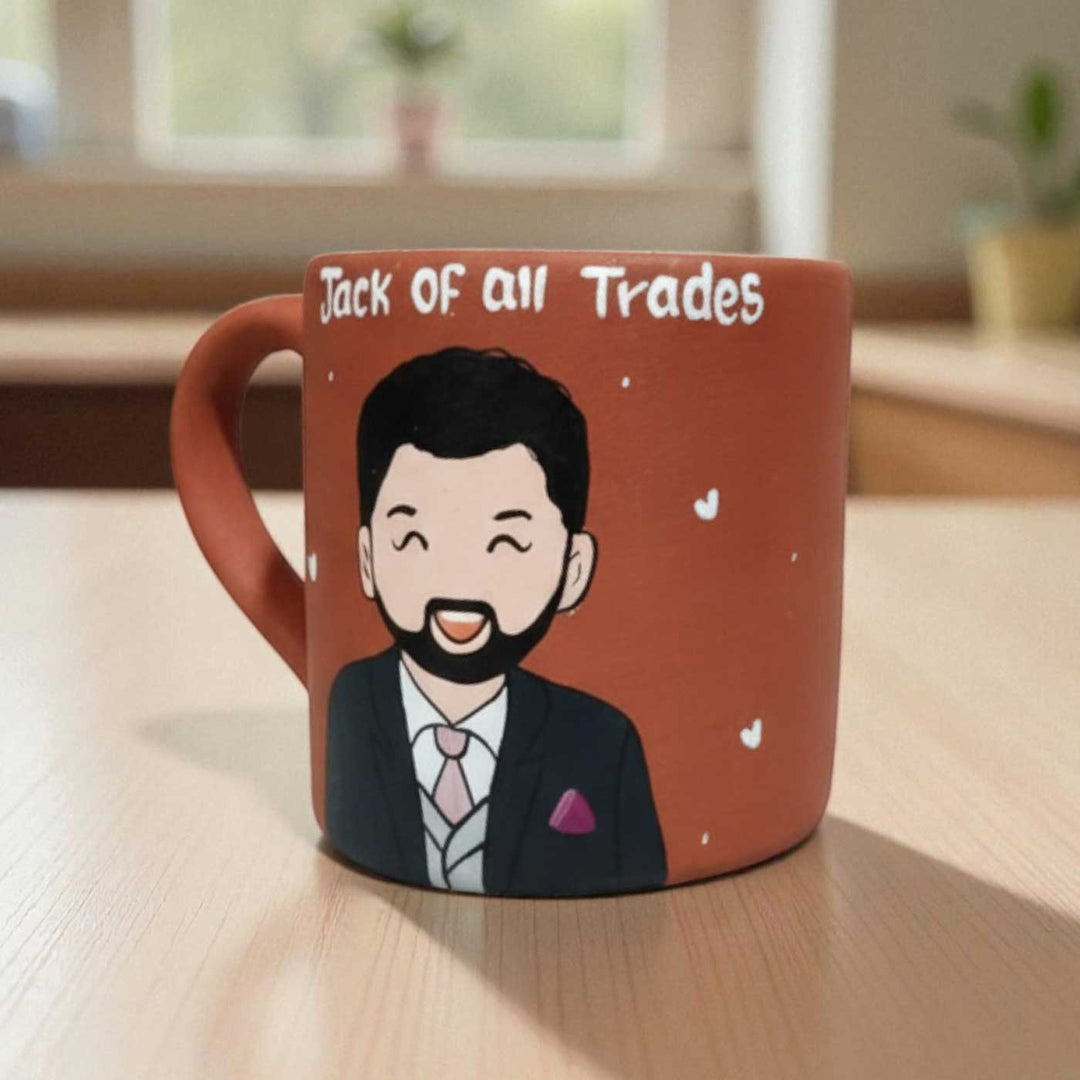 Photo Personalized Hand-Painted Manager Terracotta Mug