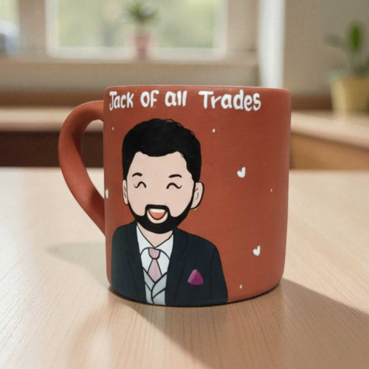 Photo Personalized Hand-Painted Manager Terracotta Mug