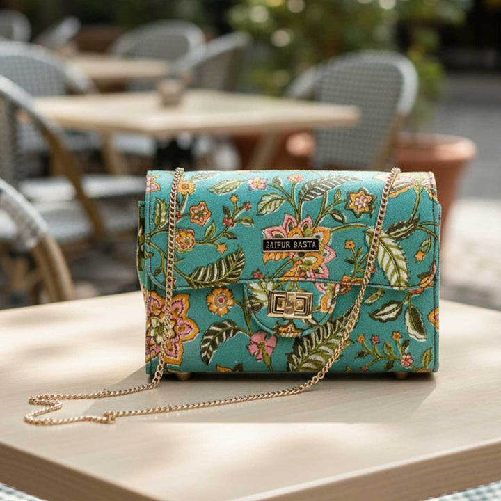 Parkota Hand Block Printed Satchel Bag