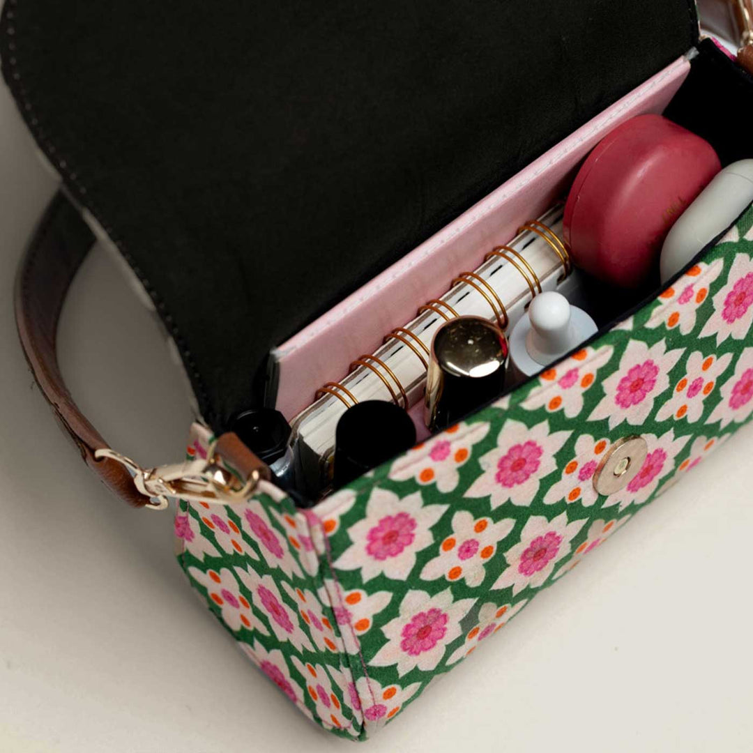 Bageechi Parnami Hand Block Printed Box Clutch