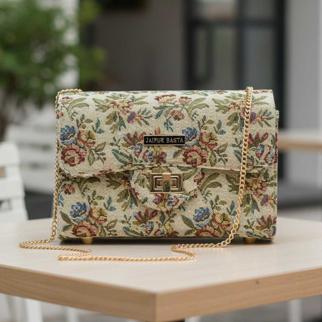 Ranibagh Jacquard Satchel Bag