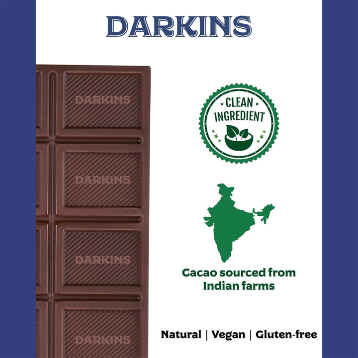 70% Dark | Vegan & Gluten Free Chocolate with Blueberries
