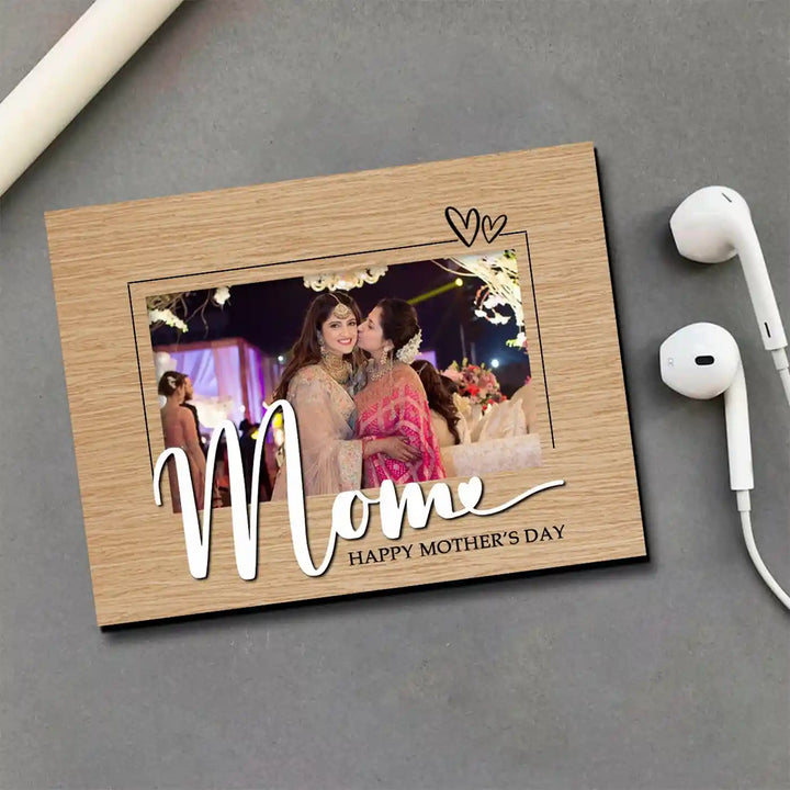 Photo Personalized Handmade Mummy Theme Wooden Fridge Magnet