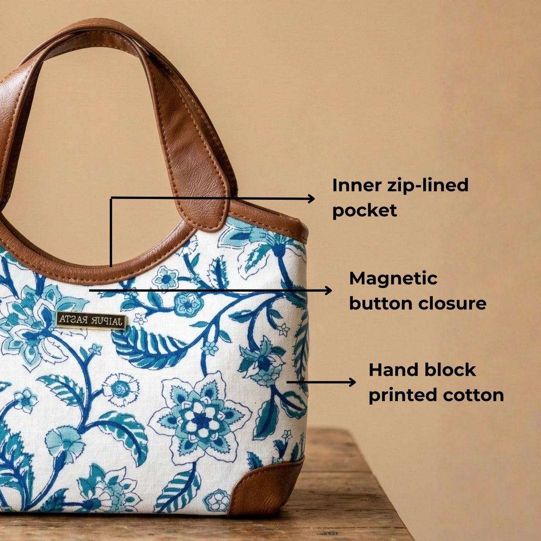 Ranthambore Machine Embroidered Bella Handbag