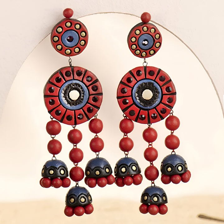 Handmade Chime Terracotta Earrings