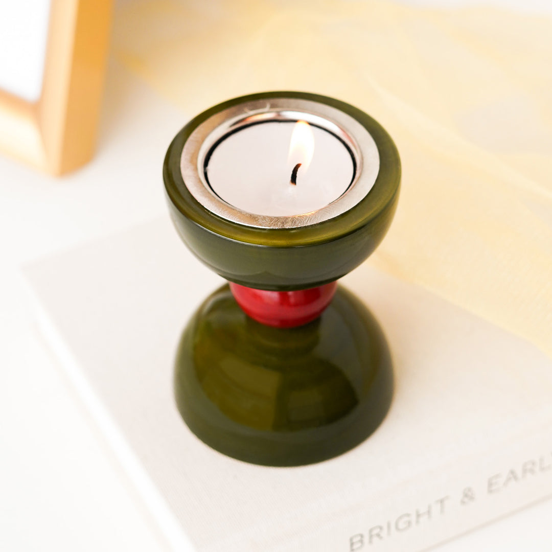Handcrafted Channapatna Wooden Tea Light Holder