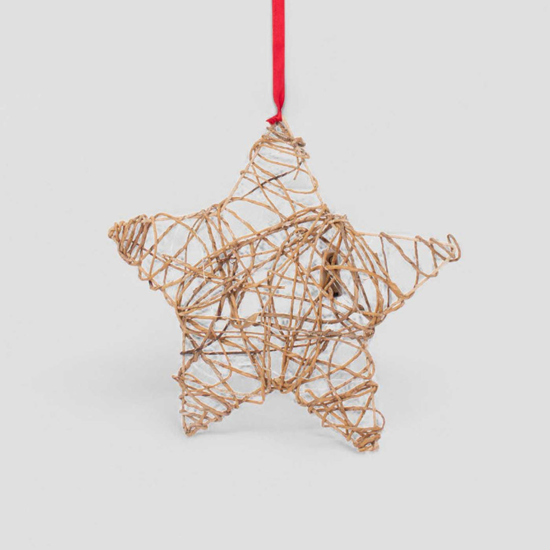 Handmade Banana Rope Hanging Christmas Star