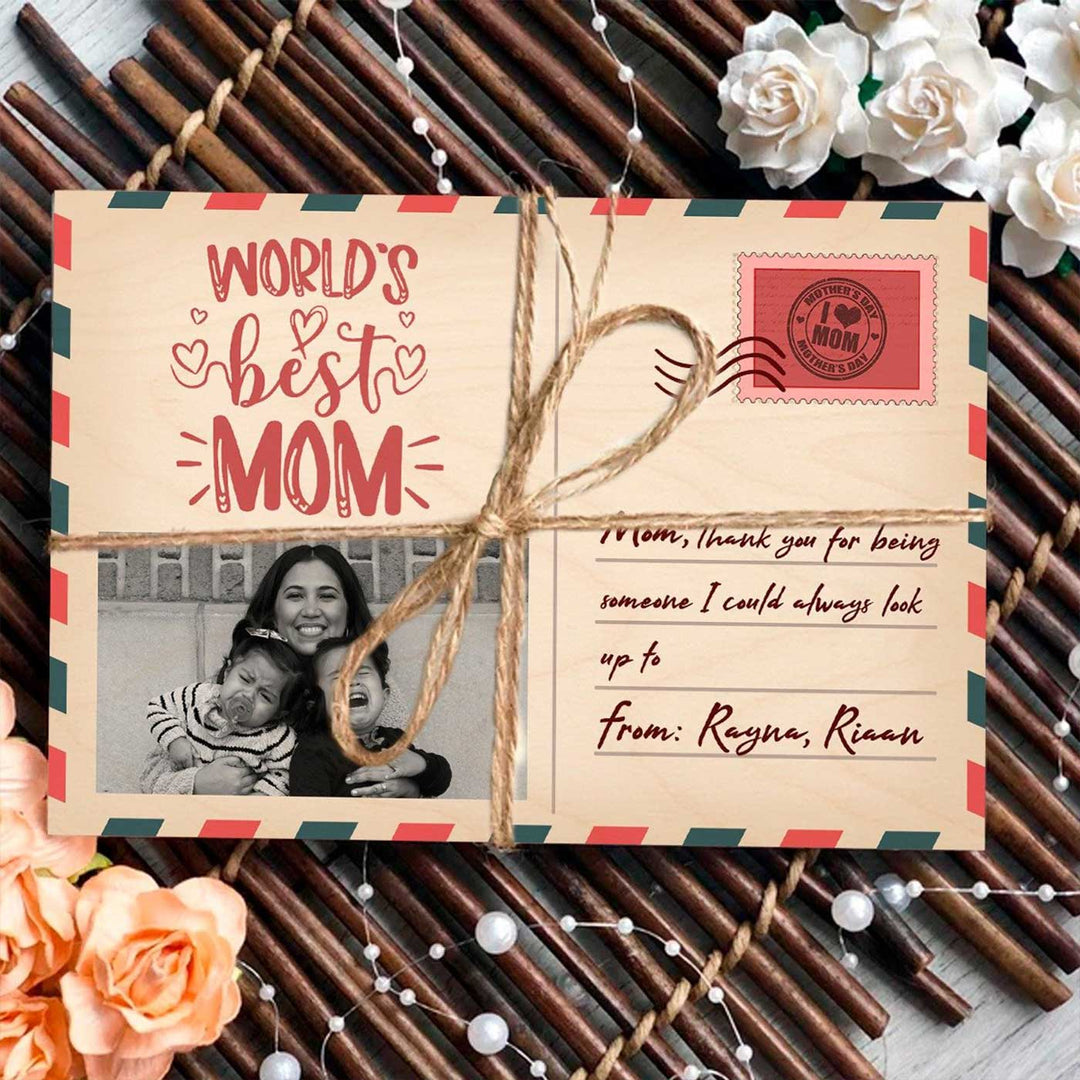 Photo Personalized Printed Postcard Theme Wooden Decorative Plaque