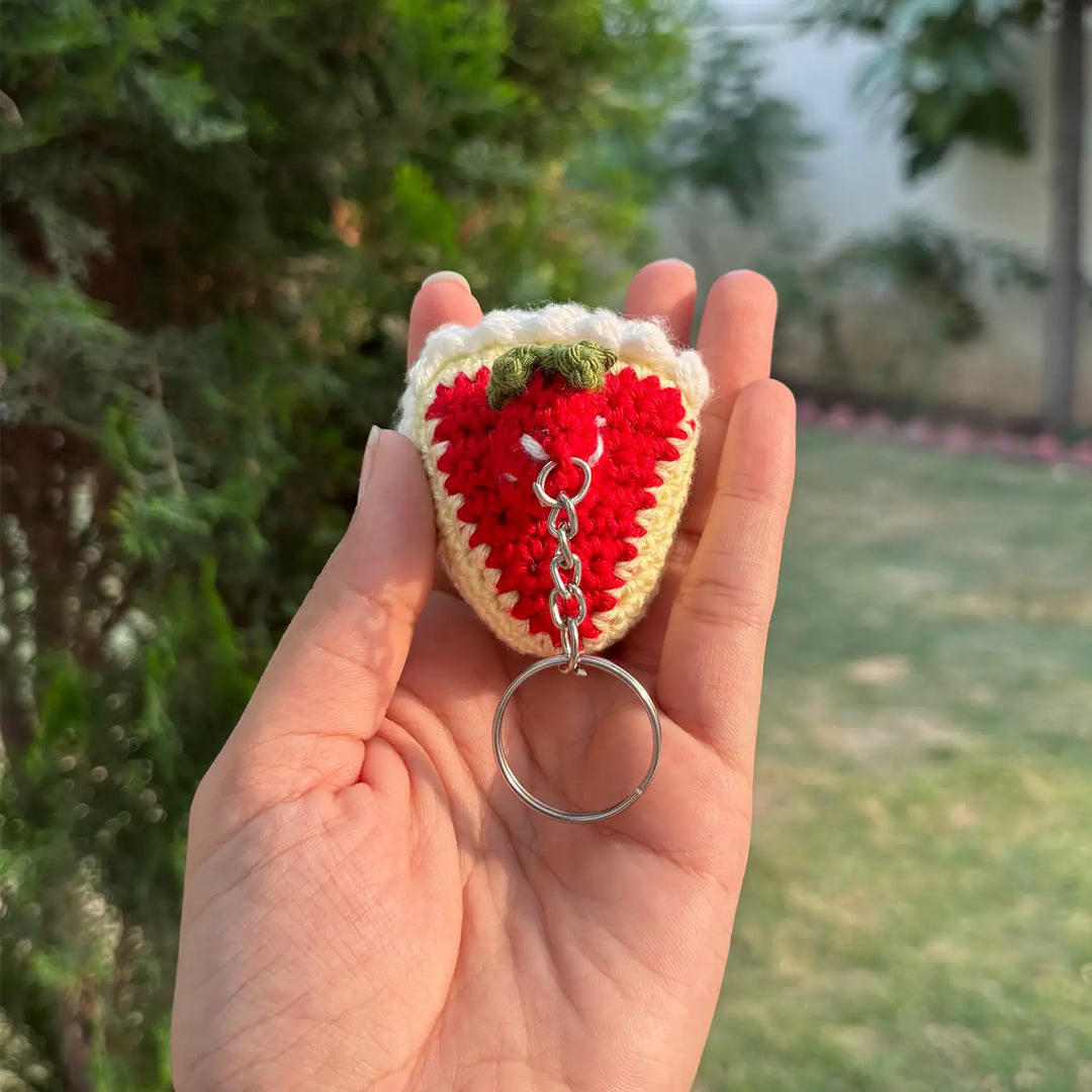 Handmade Crochet Pastry Cotton Bag Charm