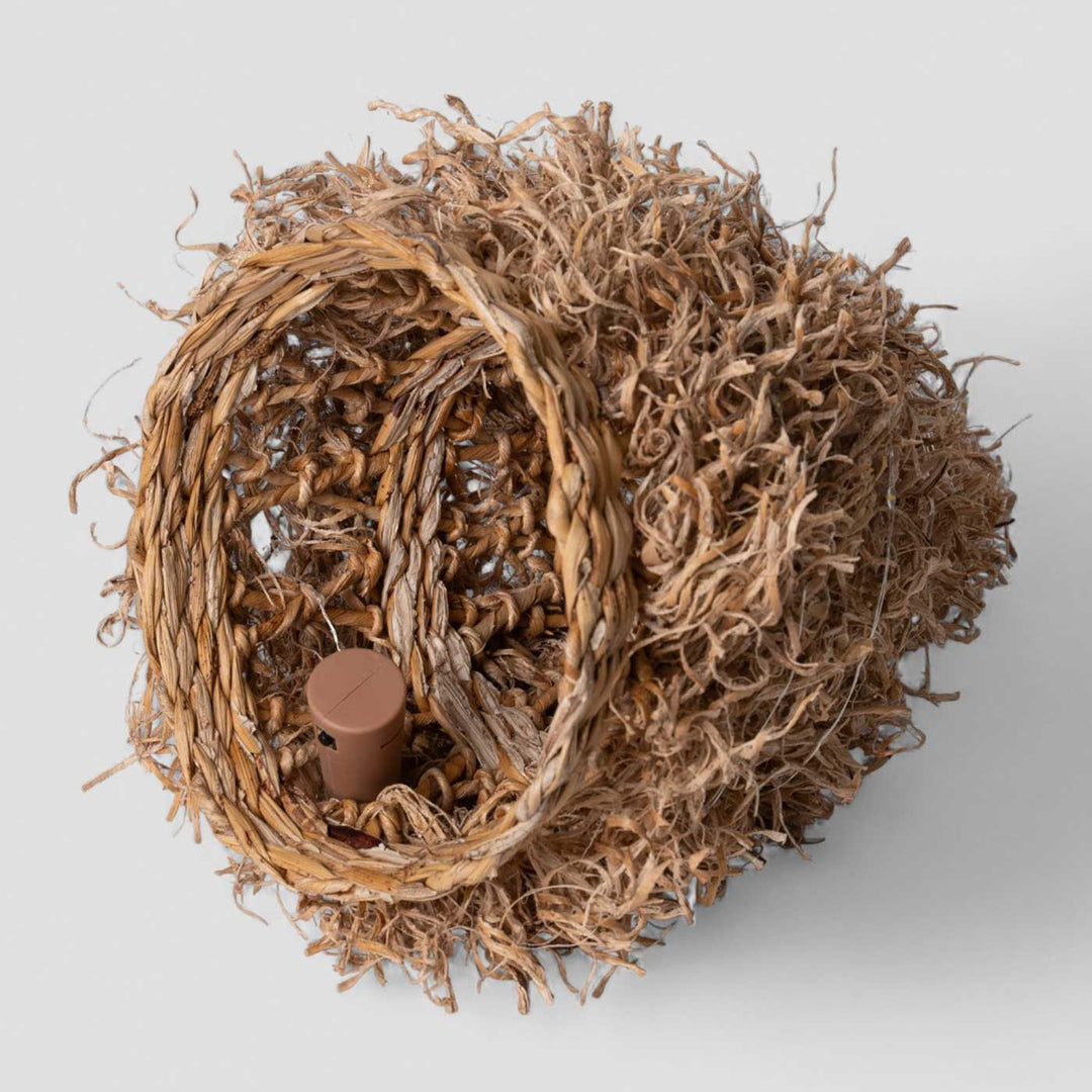 Handmade Banana Rope Pine Frill Tree Christmas Ornaments With Lights