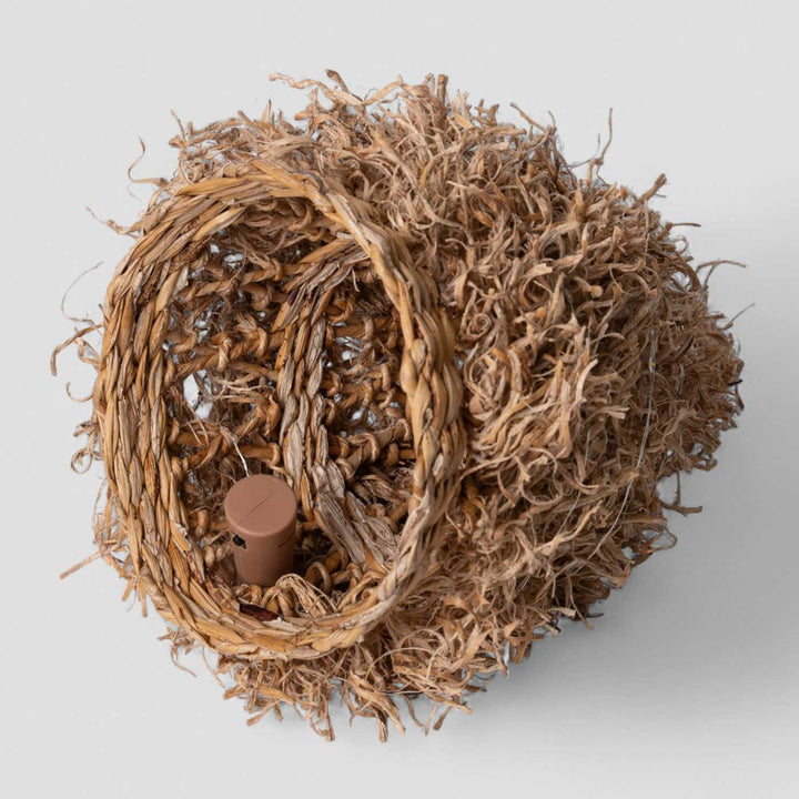 Handmade Banana Rope Pine Frill Tree Christmas Ornaments With Lights