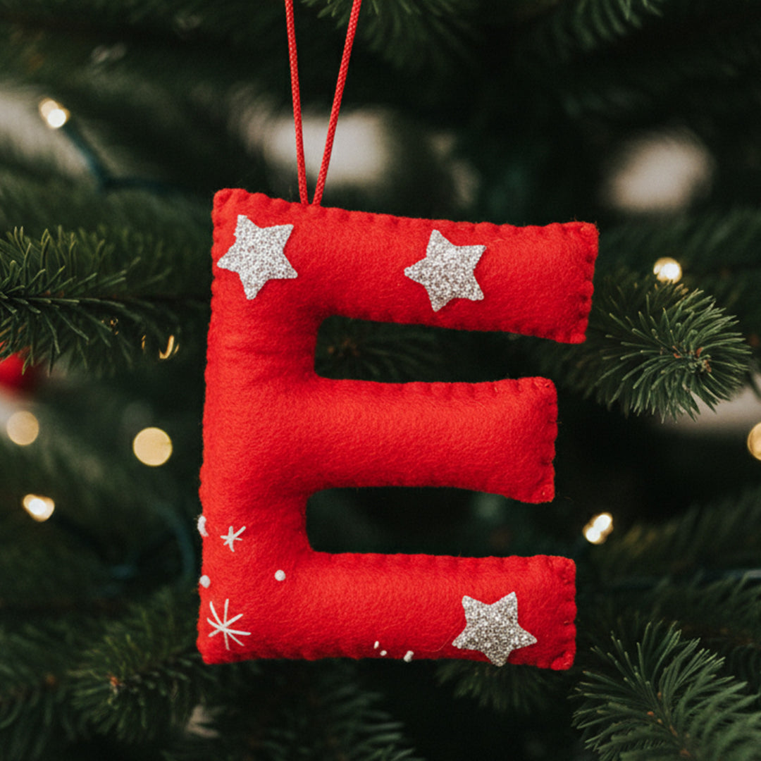 Personalized Initial Ornament For Christmas Tree Decoration