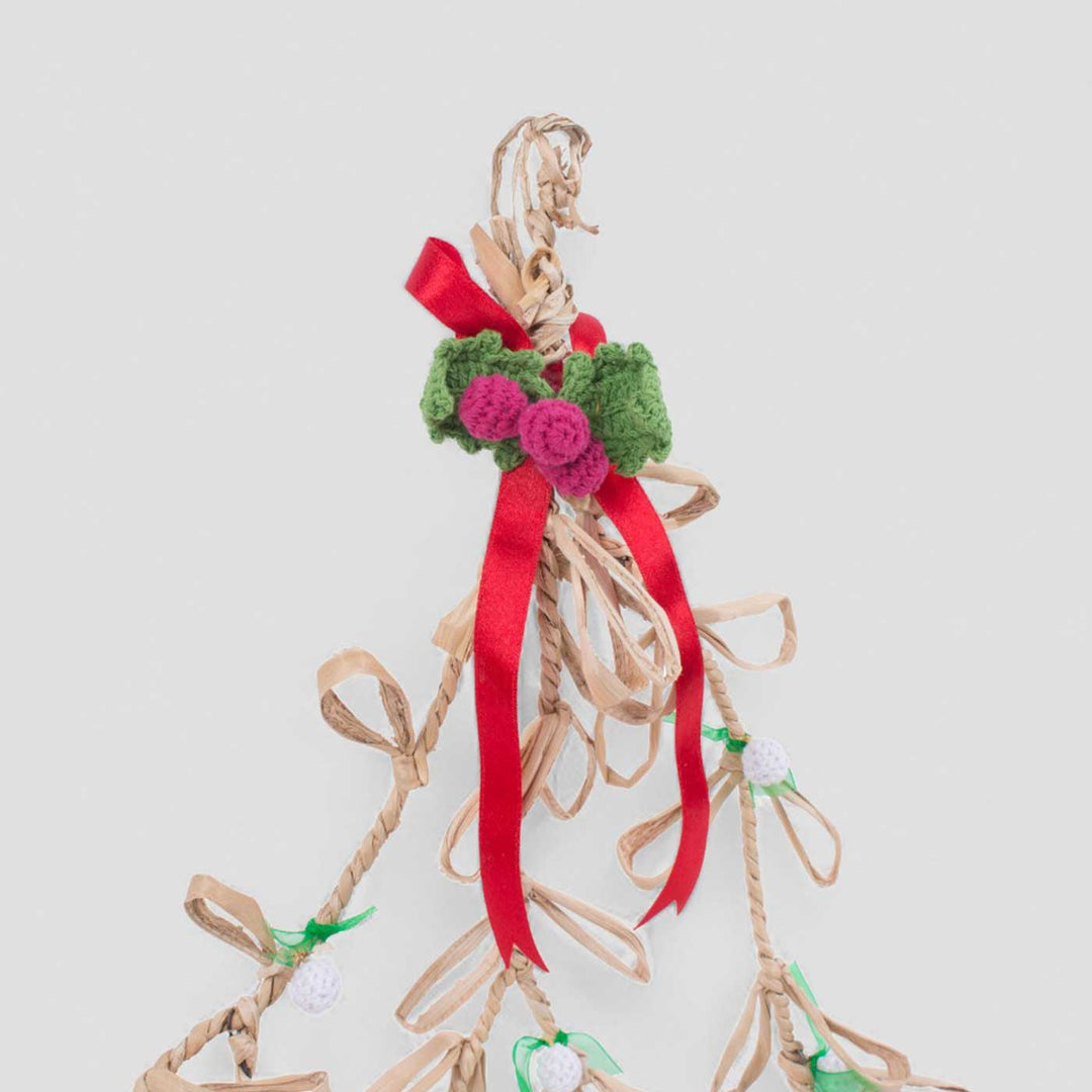 Handmade Banana Rope Mistletoe Hanging Ornaments