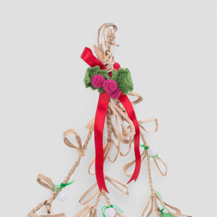 Handmade Banana Rope Mistletoe Hanging Ornaments