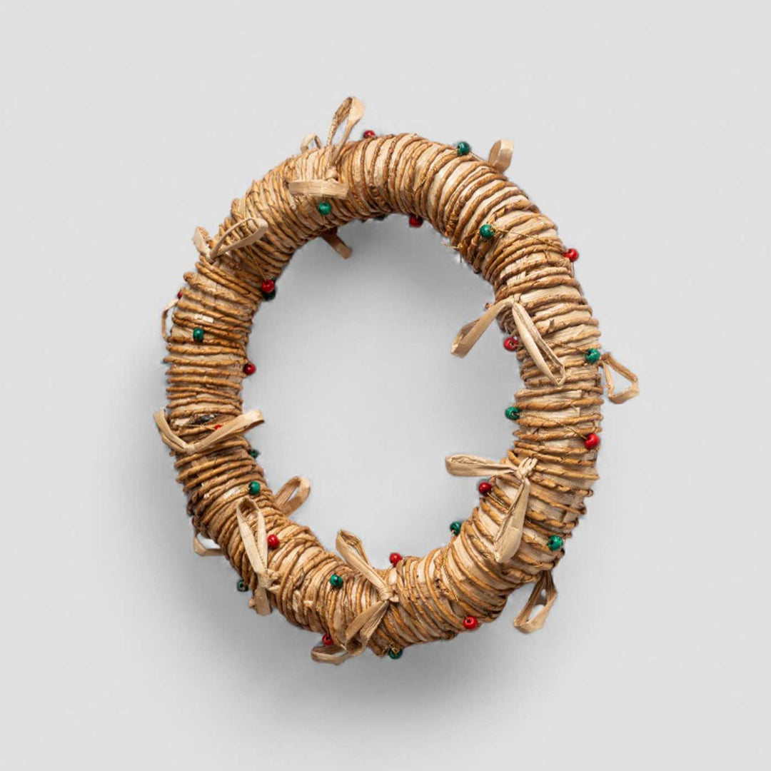 Handmade Lightweight Banana Rope Full Moon Wreath