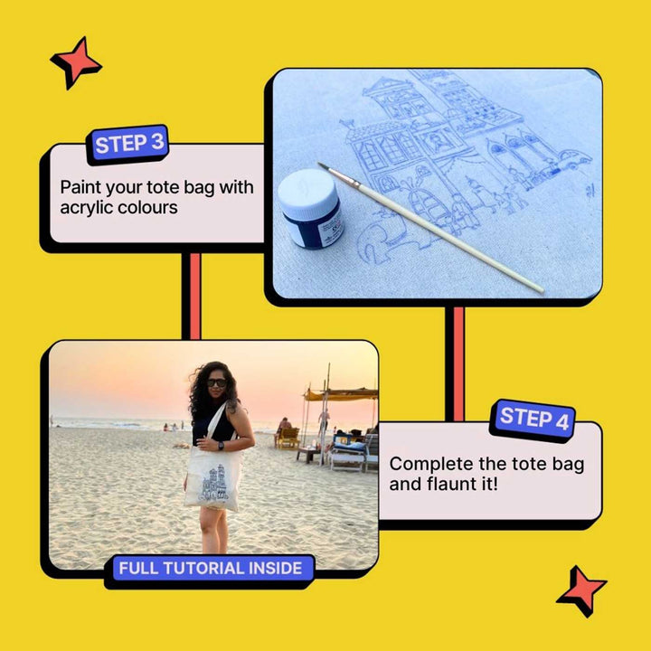 Tote Bag Painting DIY Kit