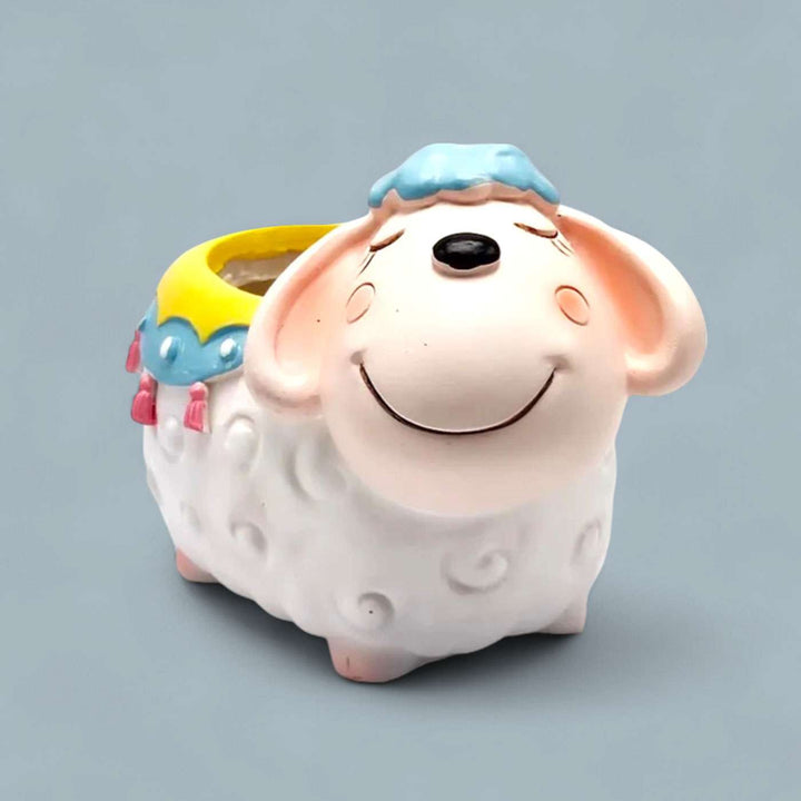 Paint Your Own Sheep Theme Ceramic Planter DIY Kit