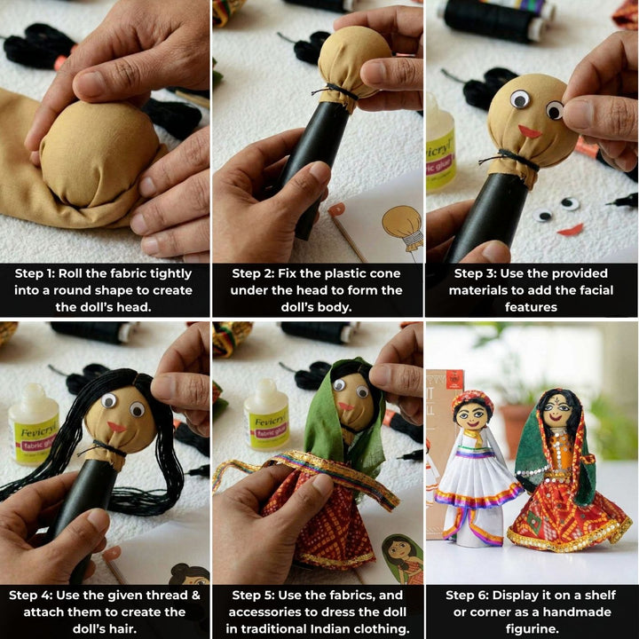 Kerala Couple | Indian Traditional Doll DIY Kit