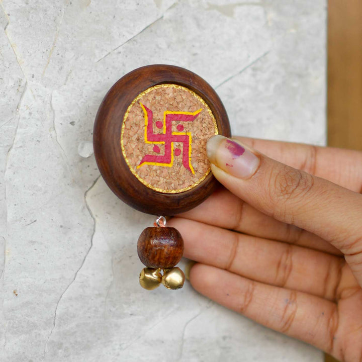 Handmade Prakriti Gift Hamper | Includes Coconut Shell Hanging Planter, Seed Jars, Seed Crackes, Cocopeat, Swastik Door Hanging, Cracker Instruction Card, Seed Card And Outer Box