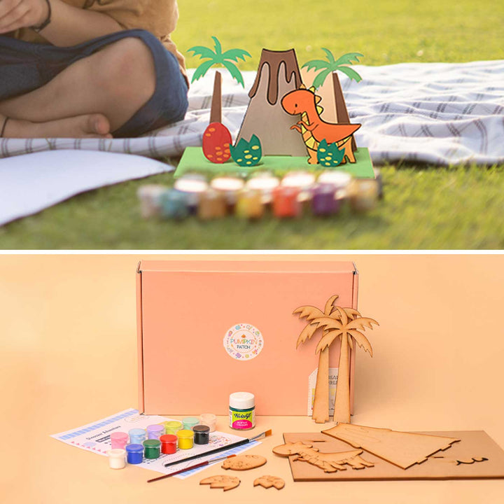Handmade Dinosaur Adventure Craft DIY Kit | Set of 14