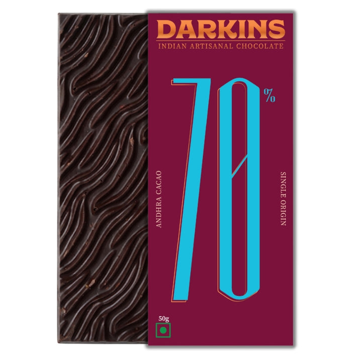 Vegan & Gluten Free | 70% Dark Chocolate From Andhra Pradesh