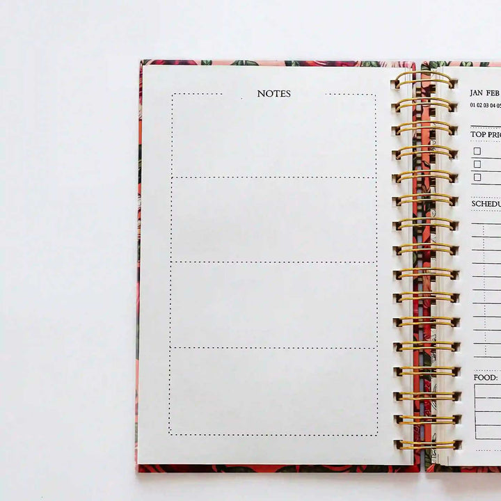 Handmade Abstract Blue Undated Planner | 120 Pages