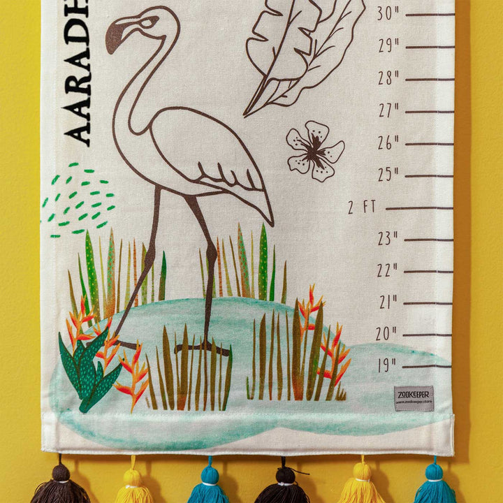 Personalized Treasure Hunt Theme Cotton Height Chart For Kids