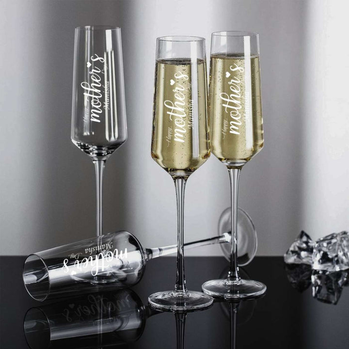 Personalized Engraved Champagne Glass For Mothers | 250 ml