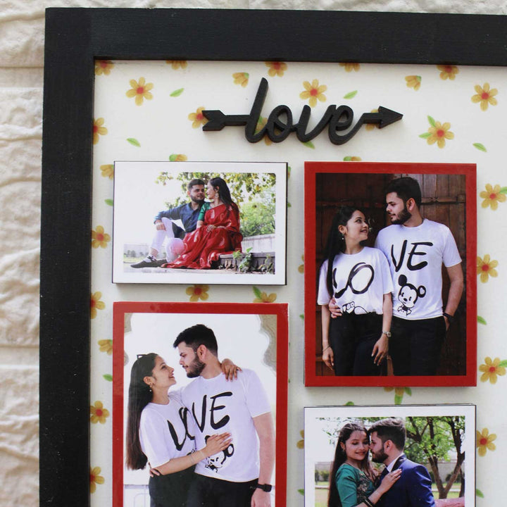 Photo Personalized Happy Corner Theme Mdf Wood Miniature Frame