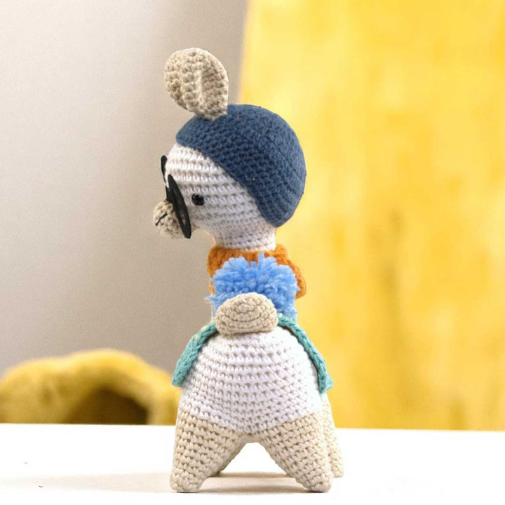 Handmade Crochet Llama Toy for Kids