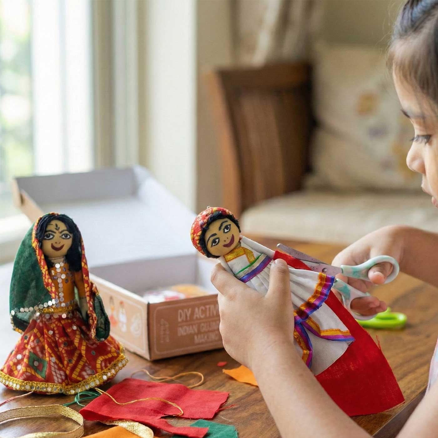 Buy Gujarati Couple | Indian Traditional Doll DIY Kit Online On Zwende