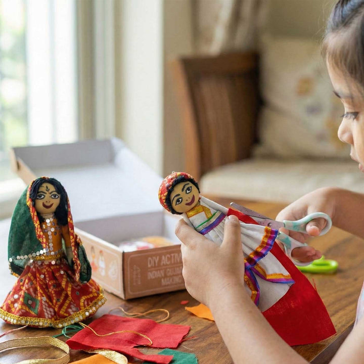 Gujarati Couple | Indian Traditional Doll DIY Kit