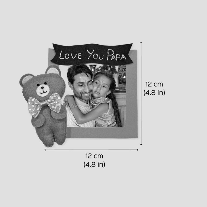 Photo Personalized Handmade Teddy Theme Felt Fridge Magnet