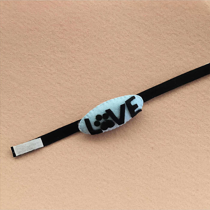 Customized Handmade Pawfect Love Animal Theme Felt Rakhi