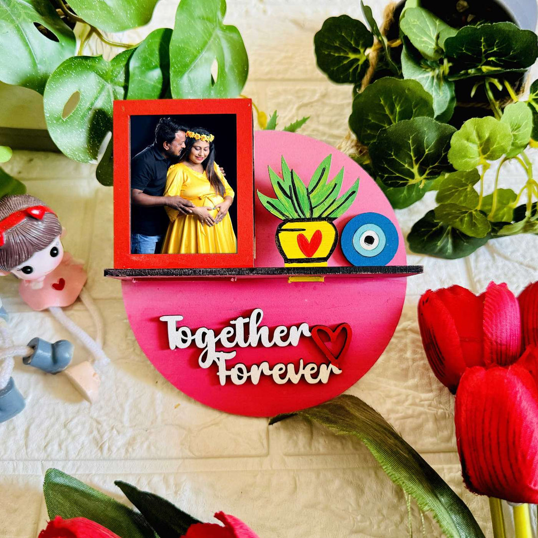 Photo Personalized Handmade Best Mom Ever MDF Wood Fridge Magnet With Stand