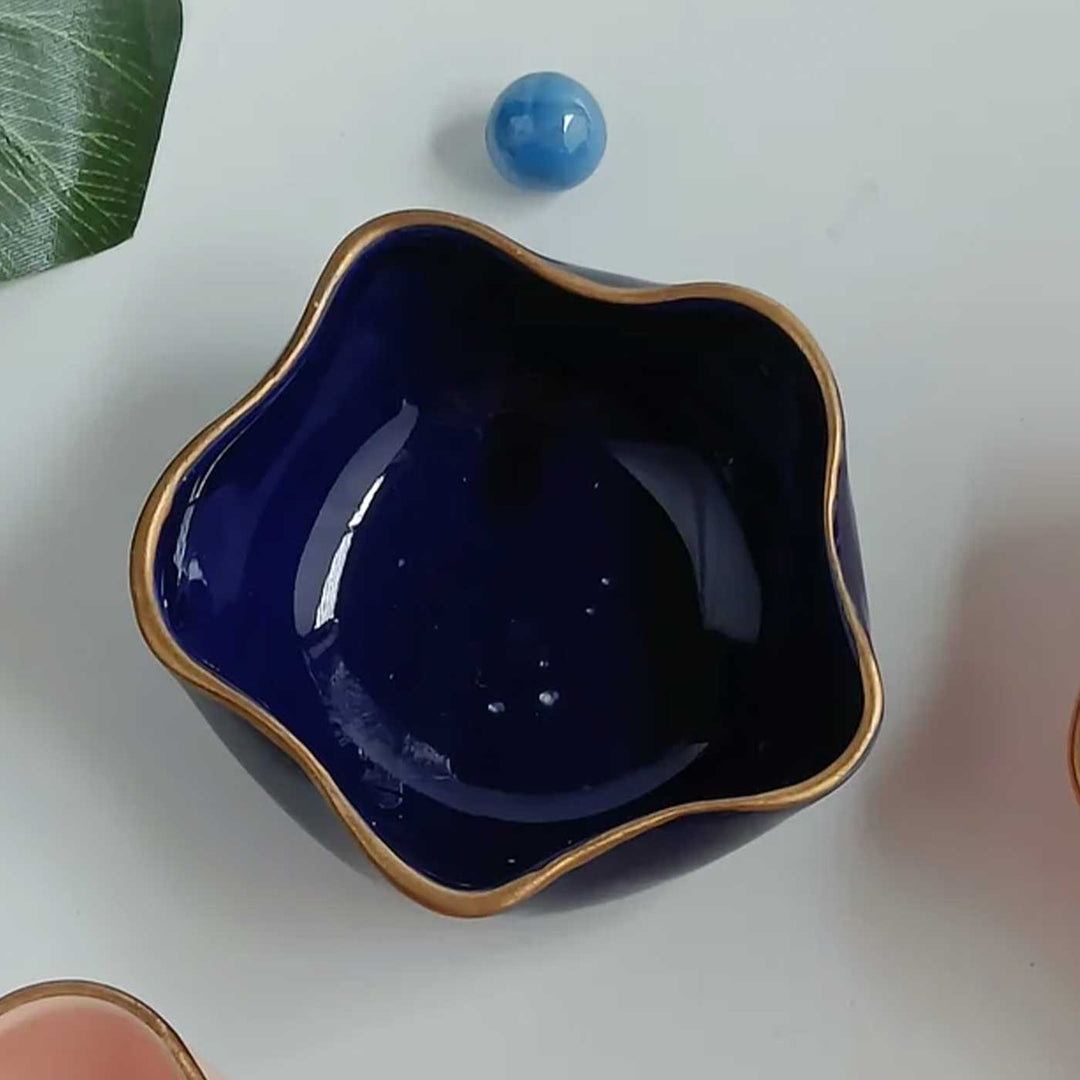 Handmade Twinkle Tara Bowl Shape Ceramic Tealight Holder