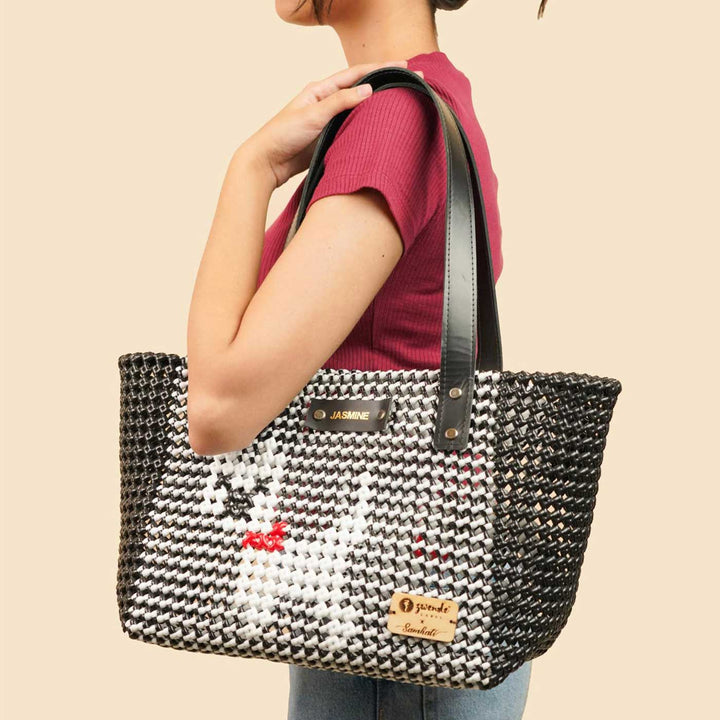 Black Puppy Mukhya Knot Handmade Koodai Tote Bag