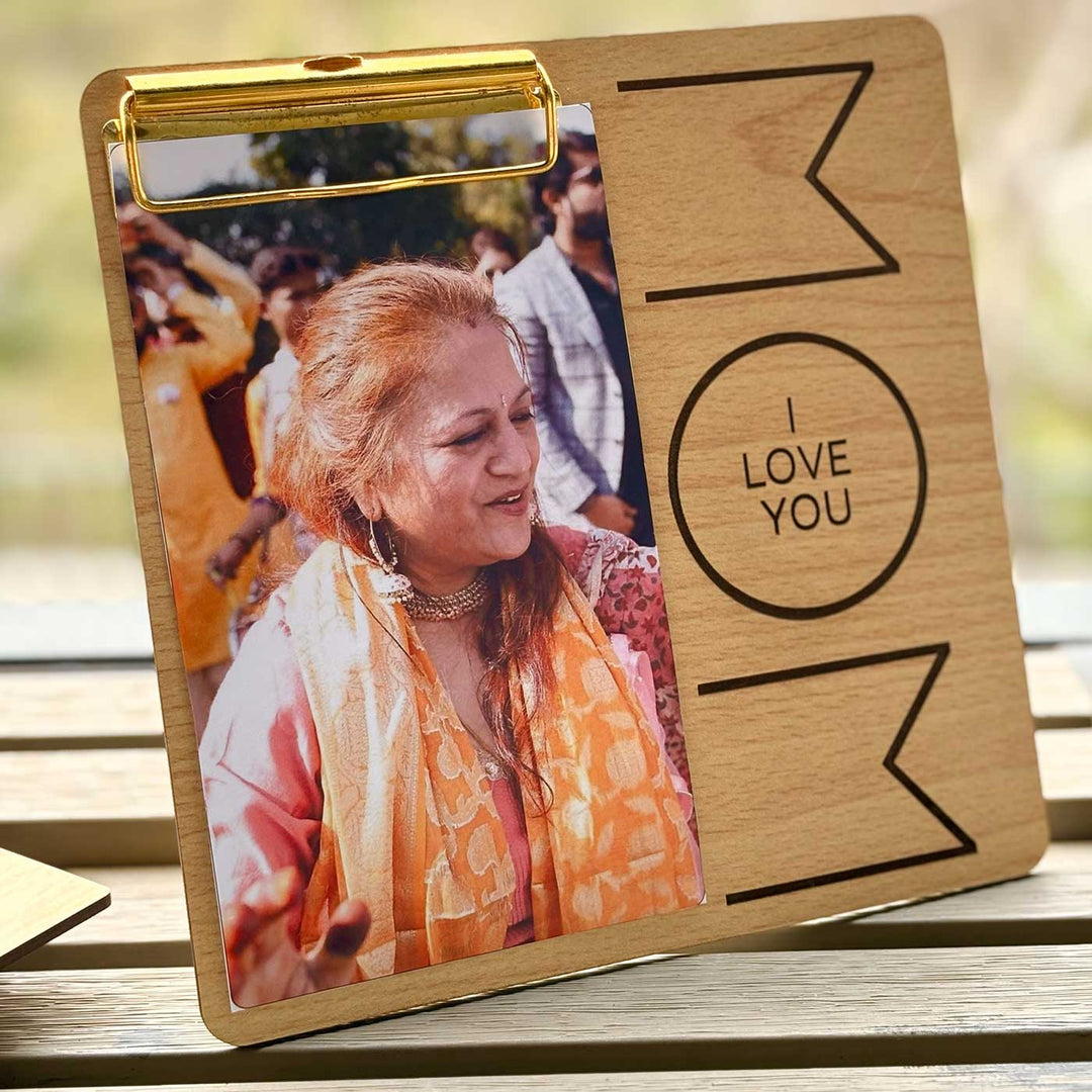 Photo Personalized "I Love You Mom" Hamper For Mothers | Set of 6