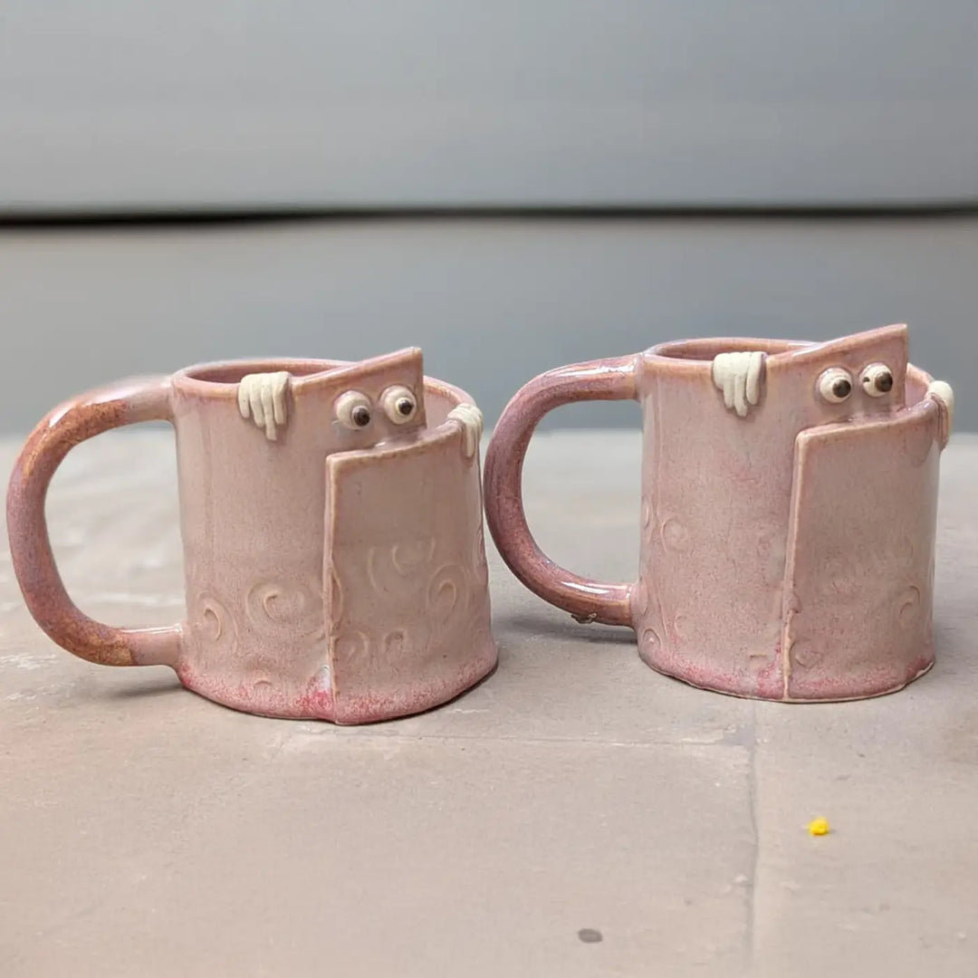 Handmade Peek-a-Boo Ceramic Mug | 250ml