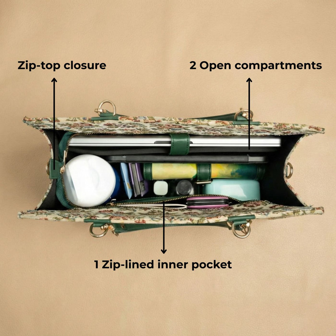 Ranibagh Jacquard Everyday Tote Bag